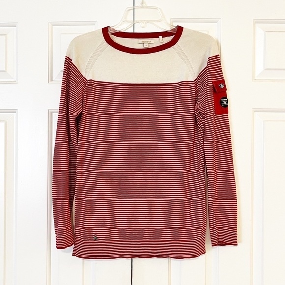 Barbour Red and White Striped Top - Picture 9 of 13